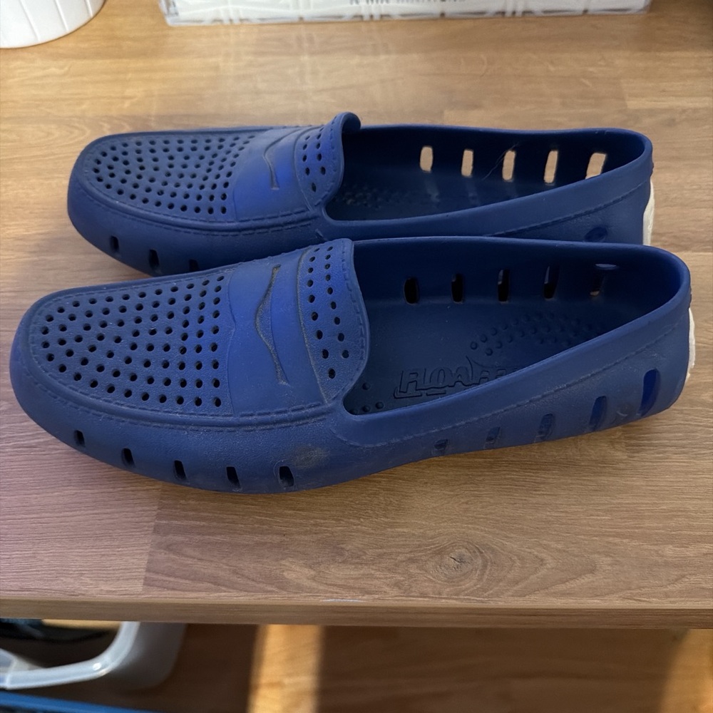 Floafers Blue Slip-On Men's Shoes size 10